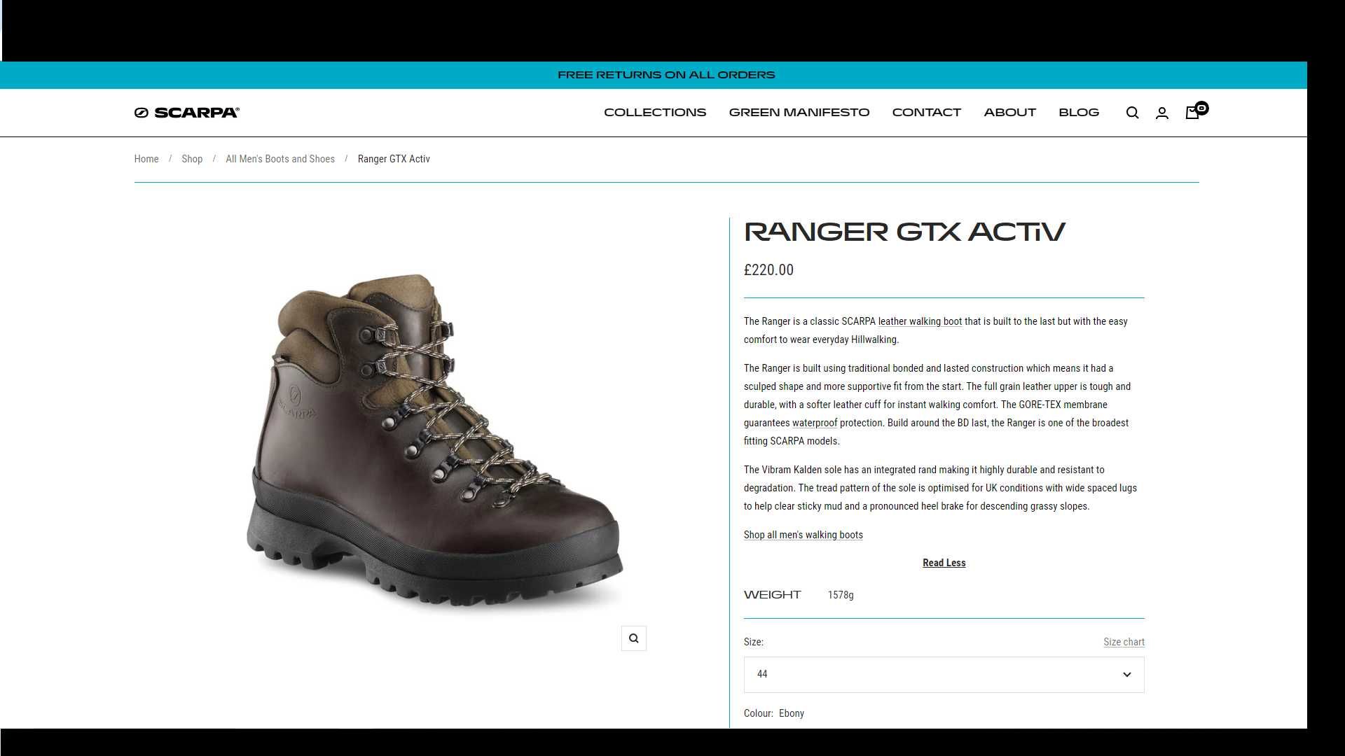 Трекинговые ботинки Scarpa Ranger GTX Activ