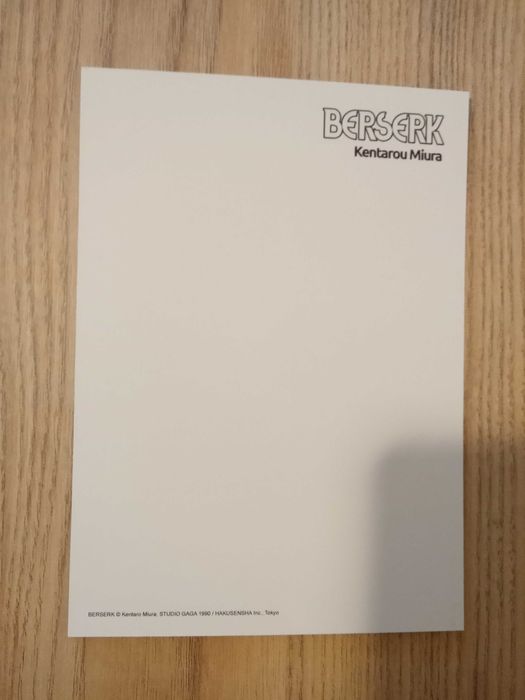 Dodatek do mangi Berserk - pocztówka