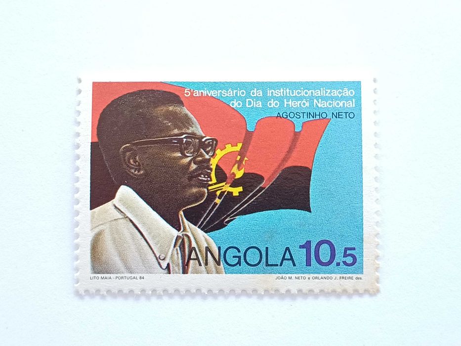 Filatelia Angola - 5º aniv. do Dia do Heroi Nacional, 1984
