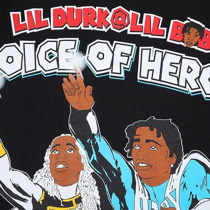 Bluza NAGRI Lil Durk Lil Baby Voice of The Heroes  r. L