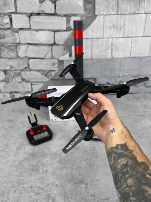 Квадрокоптер с камерой дрон складной Радиоуправляемый мини с пультом P