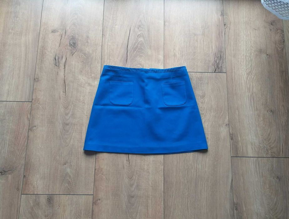 Krótka spódniczka mini kobaltowa/chabrowa H&M S
