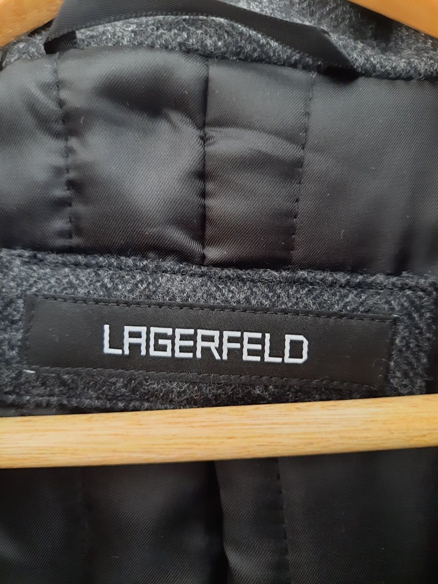 Płaszcz męski wełniany Karl Lagerfeld rozm 50