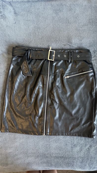 Спідниця юбка  зі штучної шкіри, під шкіру розмір XL-XXL 50-52 розмір