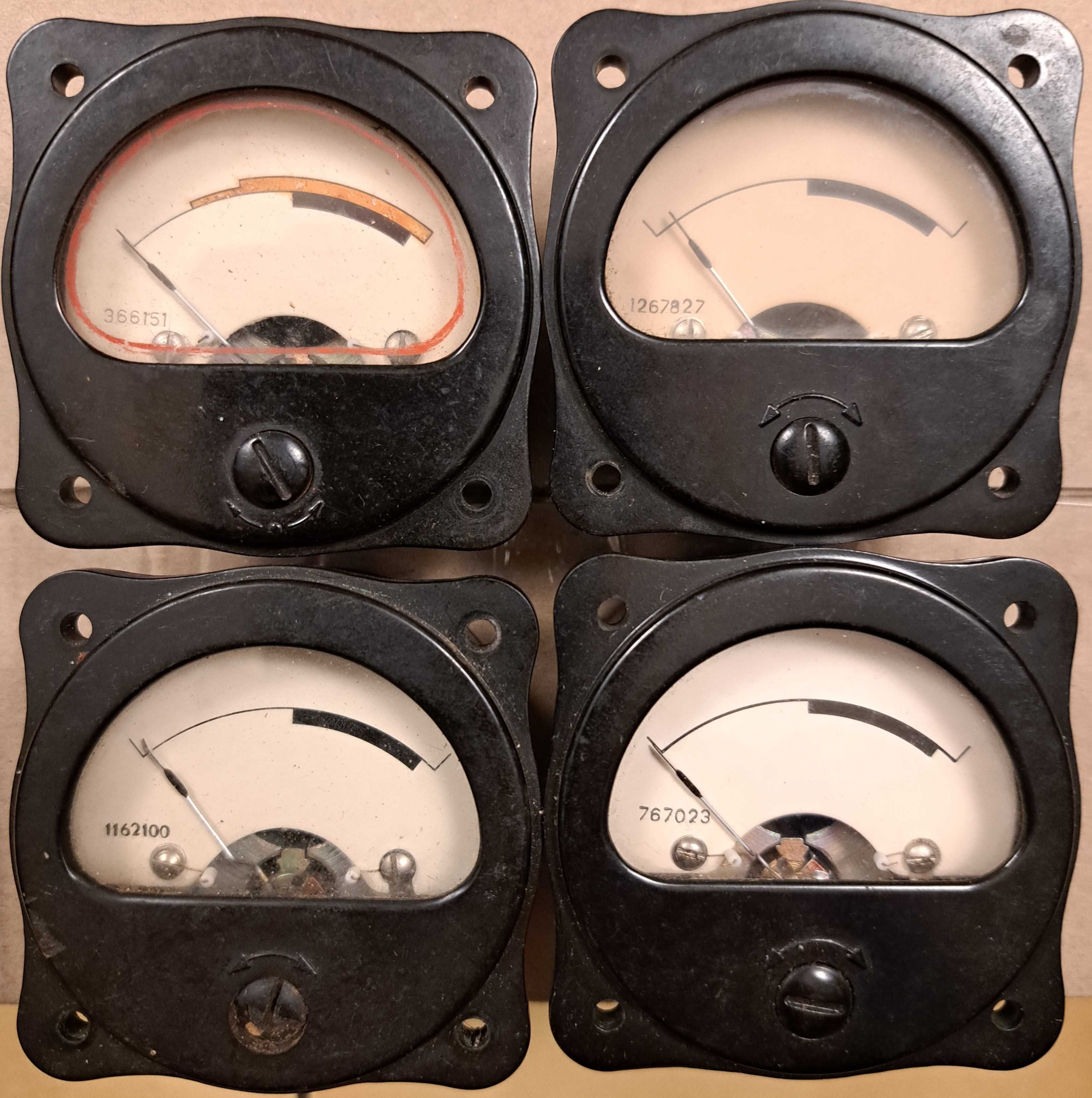 Miliamperomierze tablicowe ferromagnetyczne 1mA kpl. 4szt. (47x47mm)