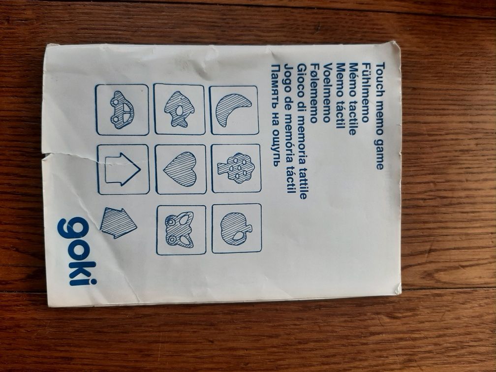 goki memo dotykowe drewniane motoryka touch memory game