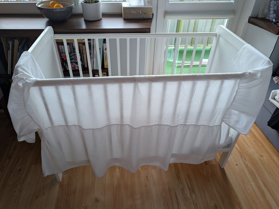 Woodies łóżeczko 120*60 country cot, przewijak, materac ,
