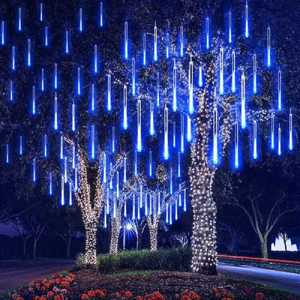 Світлодіодні ліхтарі садові "падаючі вогні", сині