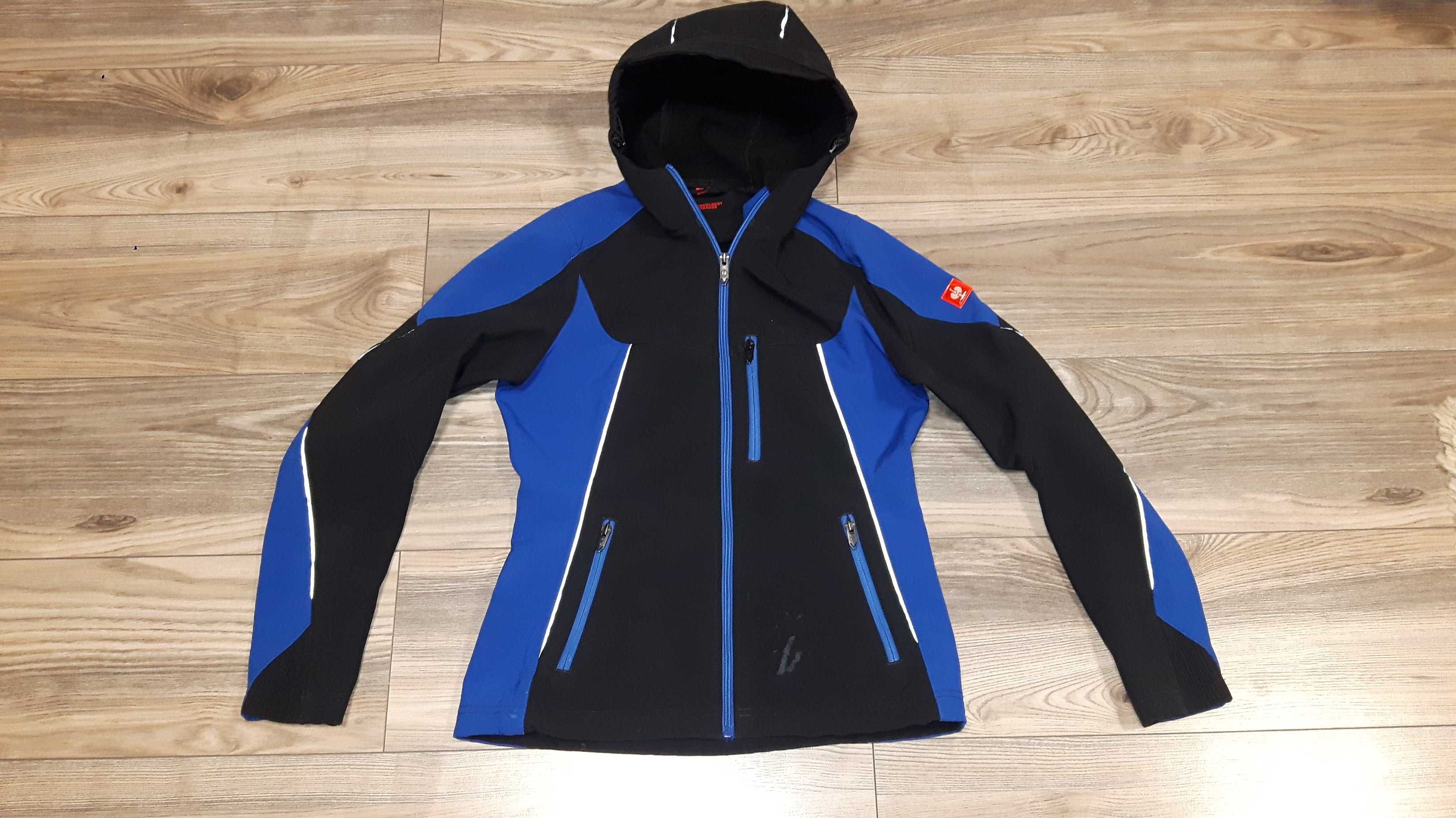 ENGELBERT STRAUSS Bluza damska typu Softshell kaptur r.S czarno niebie