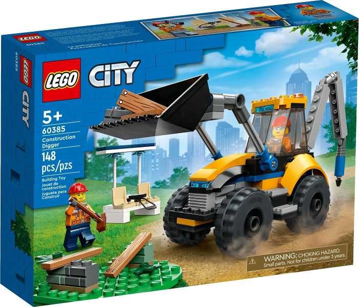 LEGO City 60385 Construction Digger (used, no box)