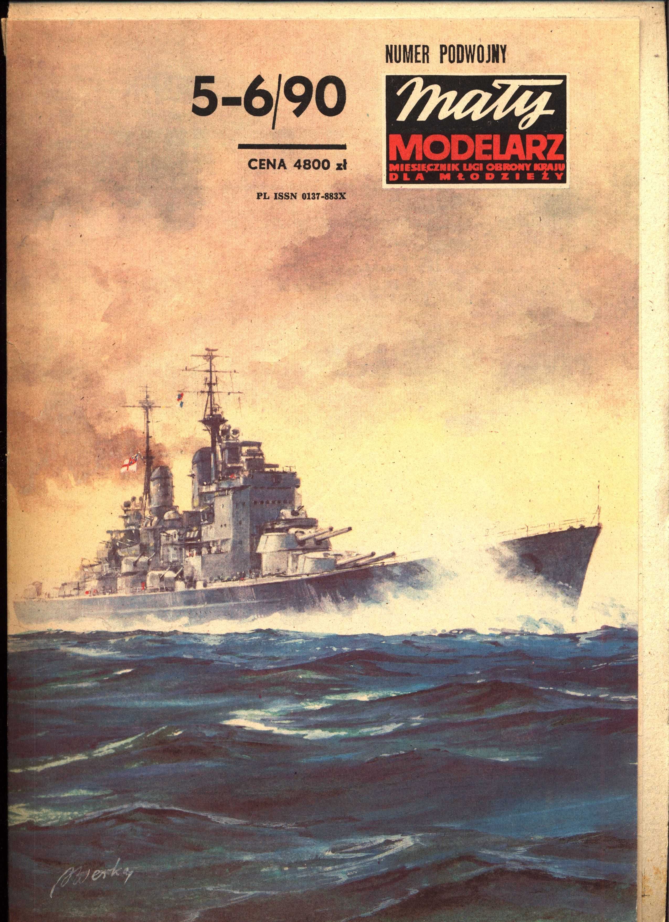 Mały Modelarz 1990.05-06 Pancernik HMS Vanguard