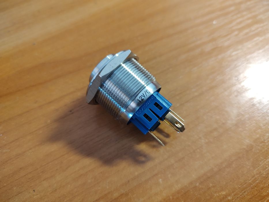 Галетный переключатель П2Г-3, кнопка антивандальная 25 мм