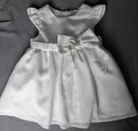Sukienka do chrztu biała sukieneczka chrzest 68