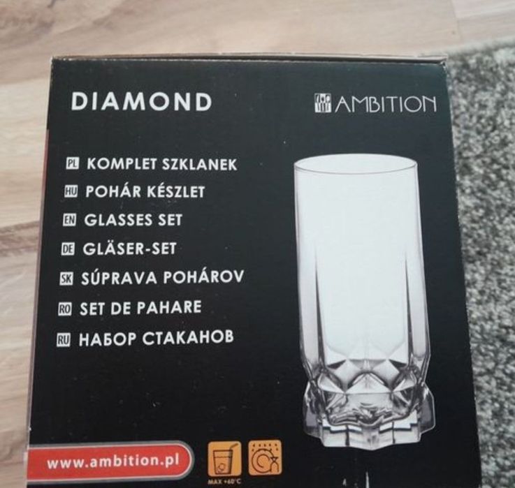 Szklanki Ambition Diamond, komplet 6 szt.