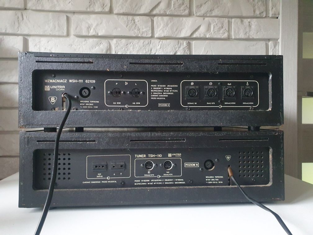 Wzmacniacz tuner stereo WSH-111 TSH-111  UNITRA DIORA wieża PRL