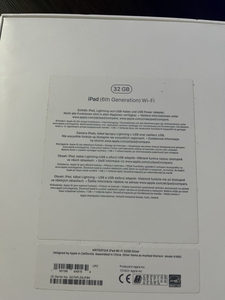 Ipad 6th 32 gb Wi-Fi