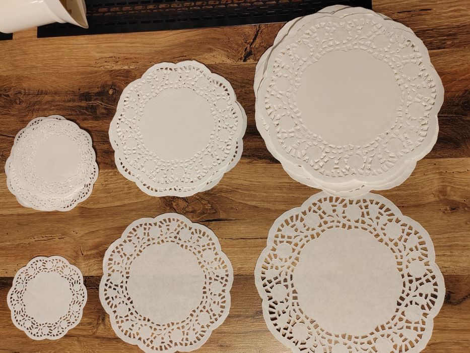 Papierowe serwetki białe rustykalne 72 sztuki