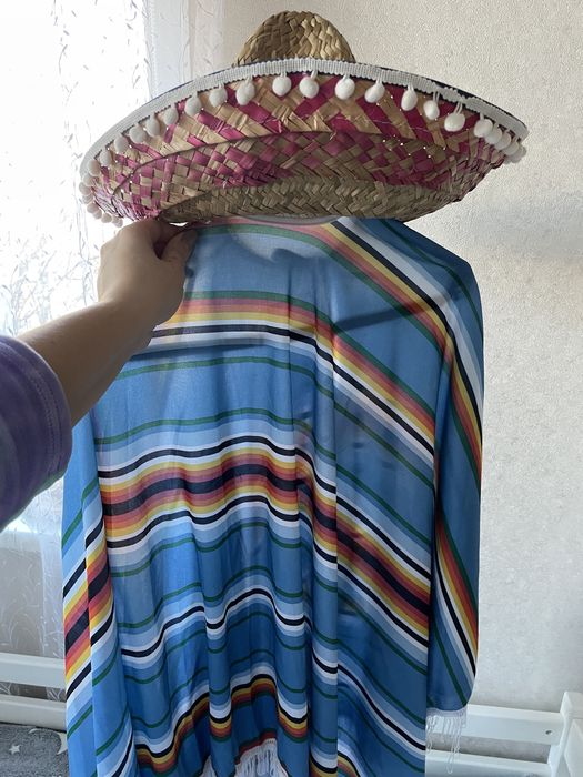 Карнавальний Костюм мексиканця сомбреро пончо