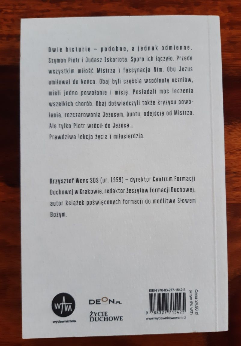 Piotr i Judasz. Dwie historie i miłosierdzie - ks. Krzysztof Wons SDS