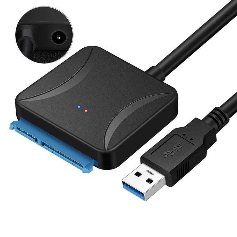 Cabo Adaptador USB 3.0 para Disco Rígido SATA 2,5'' ou 3,5'' HDD/SSD