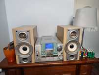 WIEŻA STEREO SAMSUNG MM-B9 4 glosniki + 2 subwoofery subwoofer CD AUX