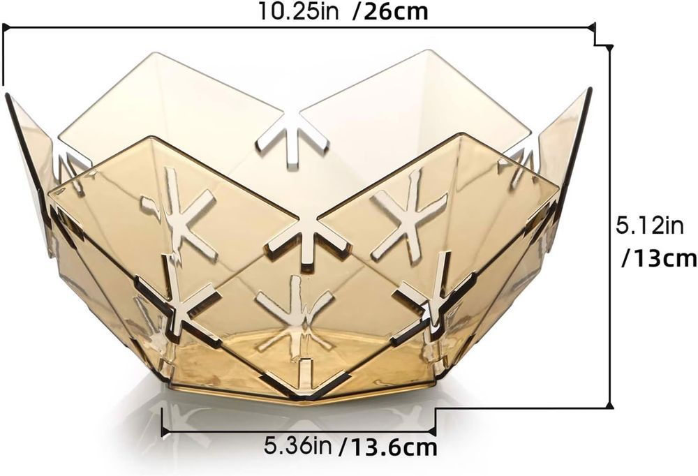 miska na owoce warzywa geometryczna - żółta