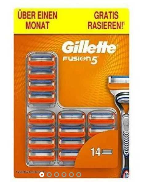 GILLETTE FUSION 14 SZT 100%ORYGINALNE wkłady do maszynek