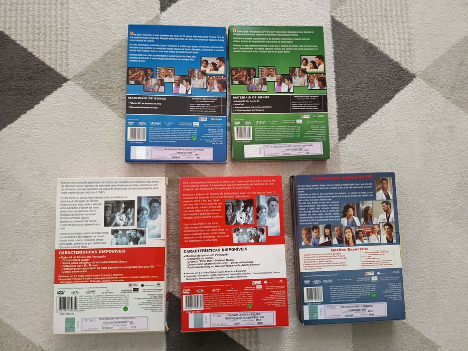 DVDs Coleção a anatomia de grey