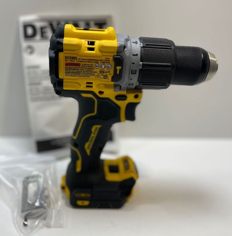 Аккумуляторный бесщеточный шуруповерт DEWALT DCD805B 20v. Mexica USA