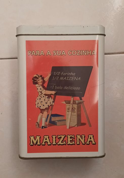 Lata farinha Maizena para coleção em bom estado