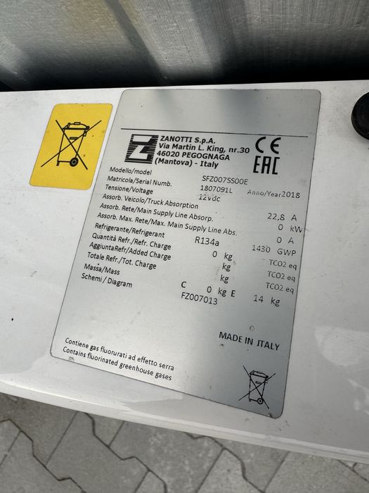 Agregat chłodniczy Zanotti kompletny