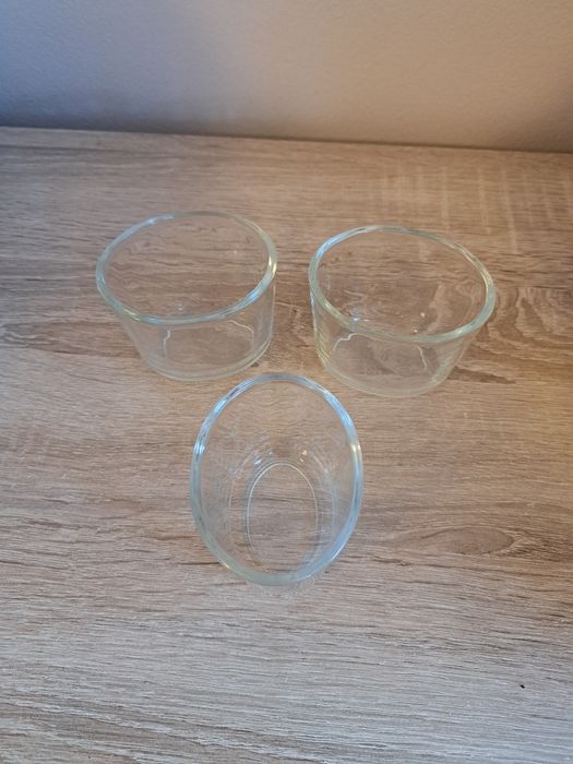 3 pojemniki szklane
