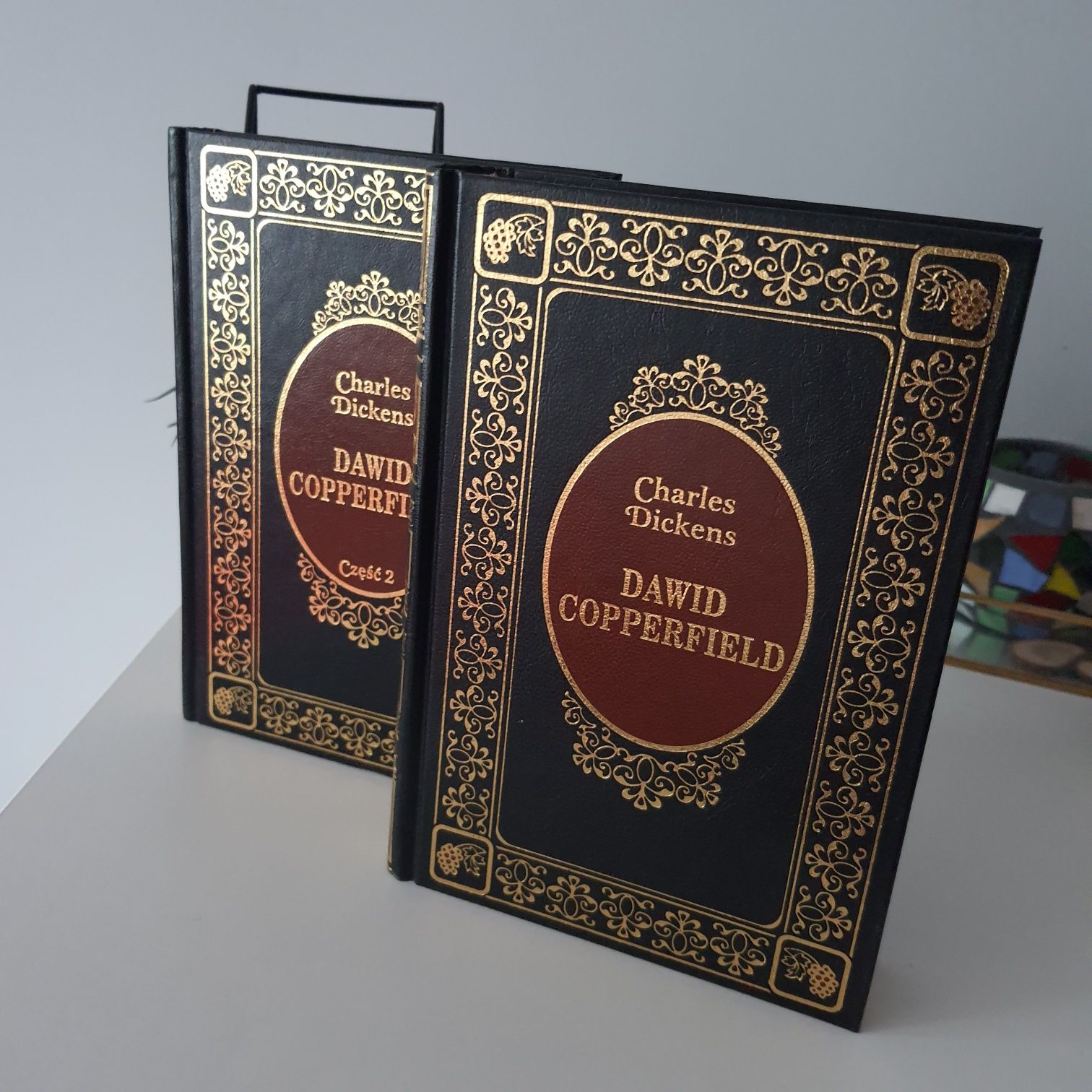 David Copperfield Dickens 1 i 2 tom książka kolekcjonerska Ex libris