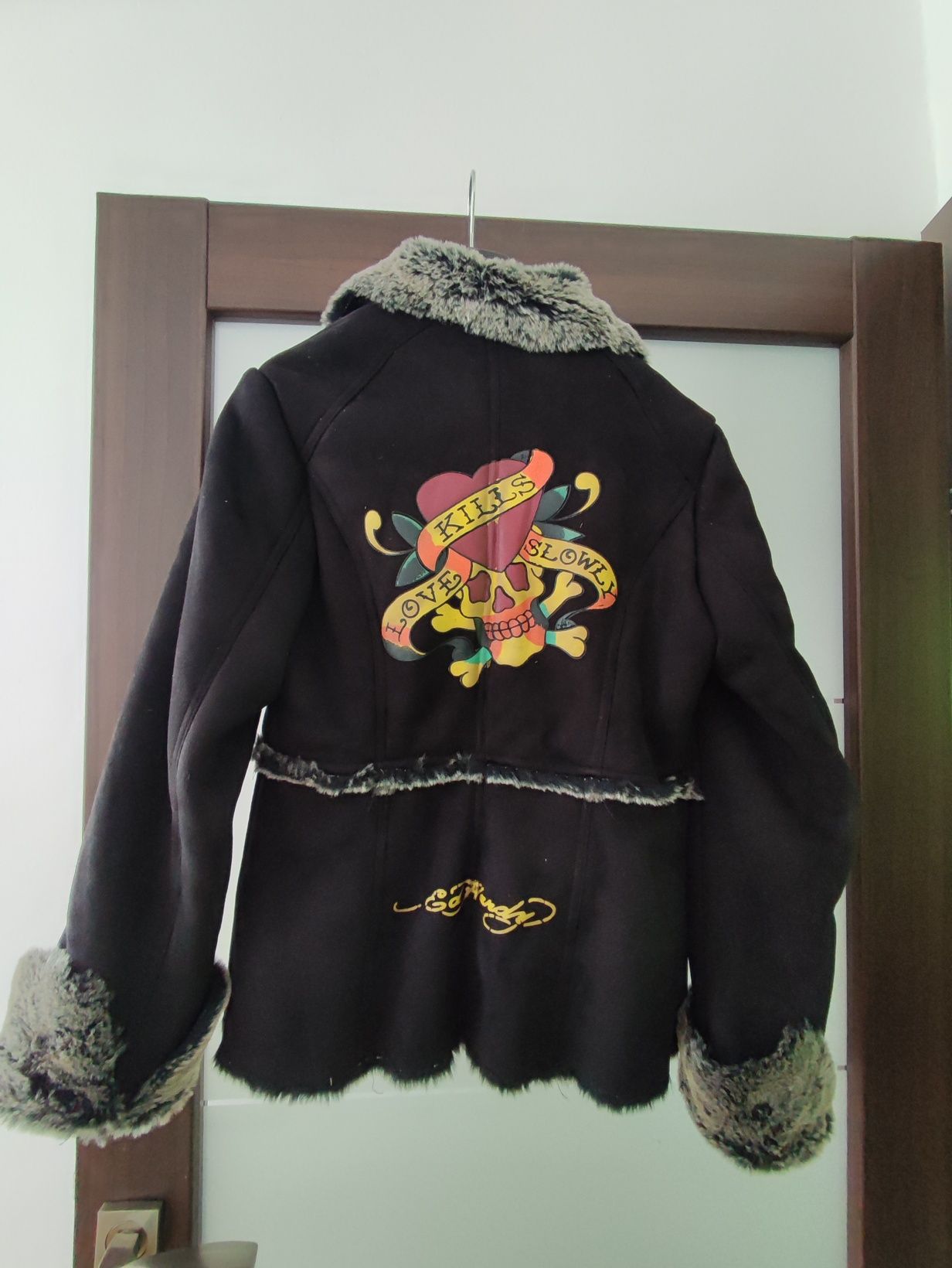 Kurtka ed hardy futro