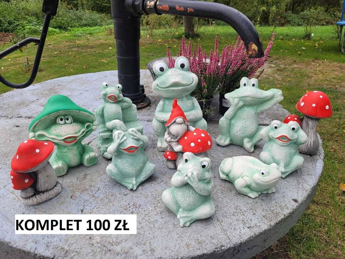 ogród dekoracja ogrodowa żaba skrzat krasnal koty gipsowe krasnale  3d