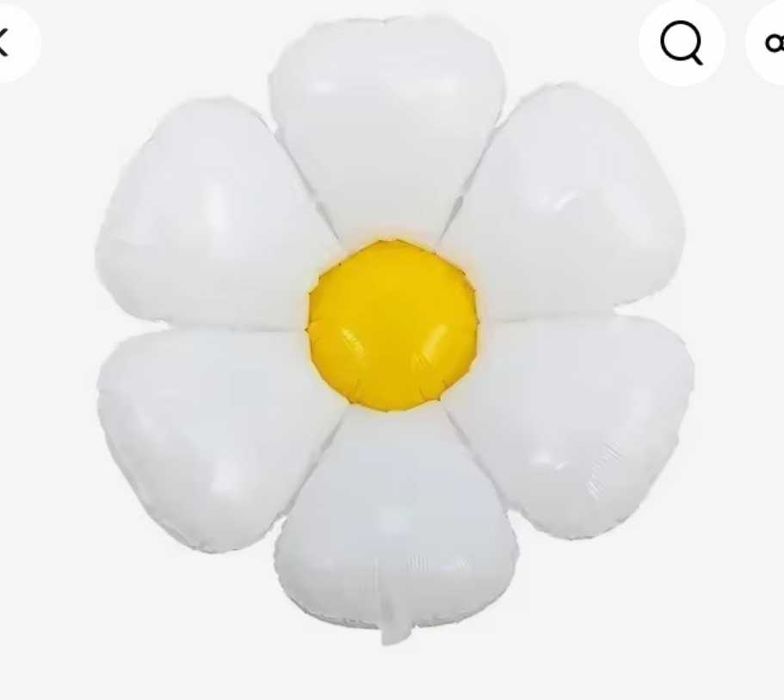 Фольгові кульки цифра 6 , фея , кулька єдиноріг 4D , ромашка