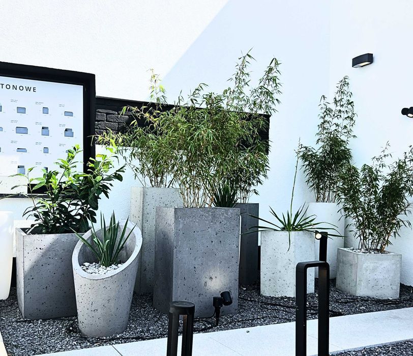 Donice z beton architektoniczny ogród taras wiele wymiarów