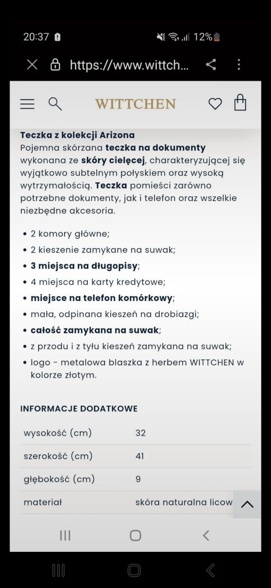 Nowa aktówka firmy WITCHEN