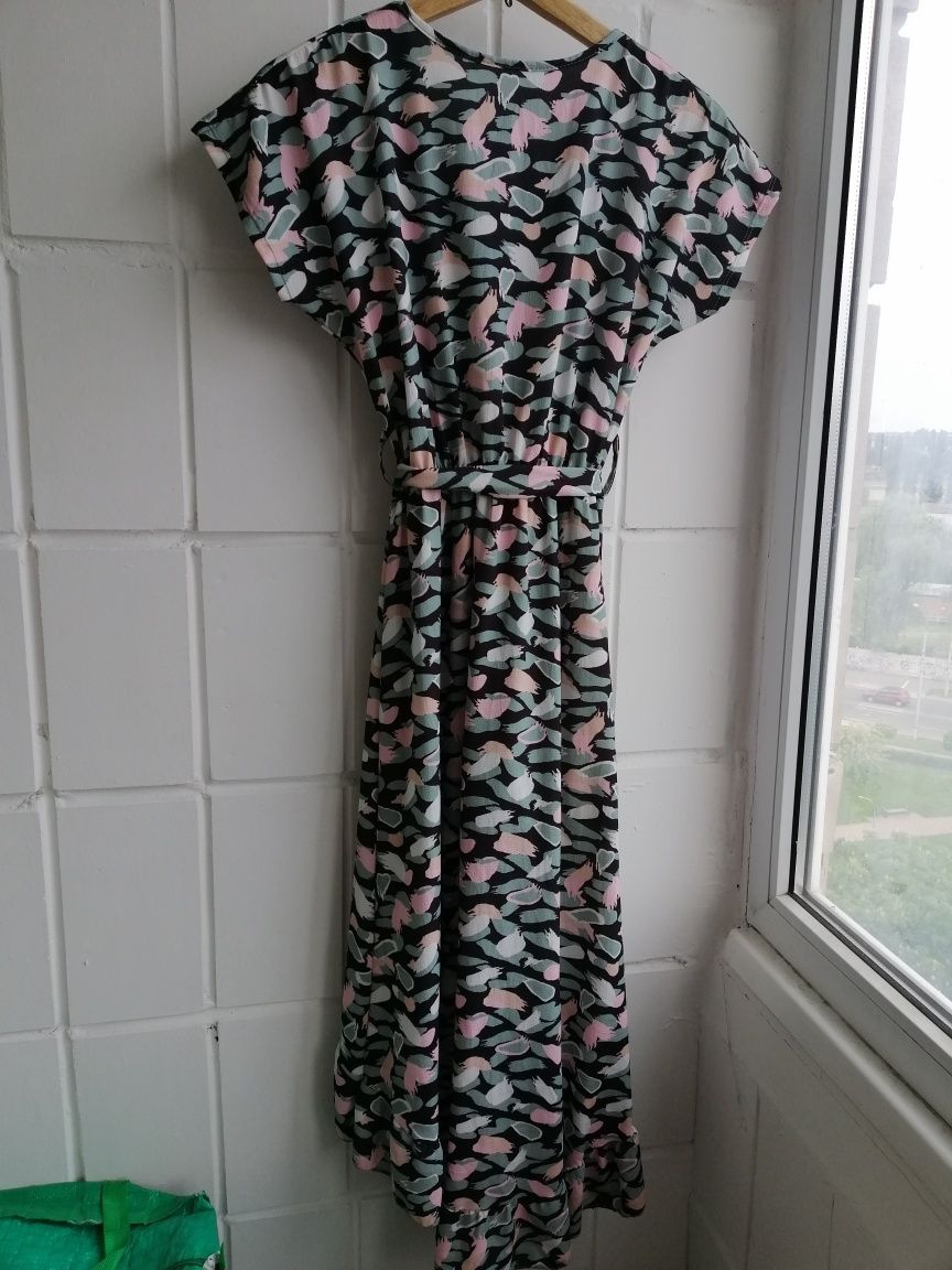 Жіноча літня сукня з віскози женское летнее платье Розмір S M