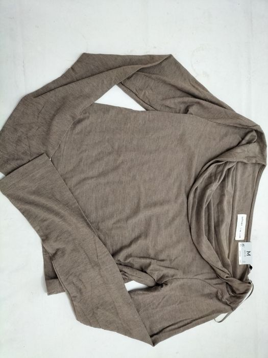 Camisola manga comprida castanha nova com etiqueta