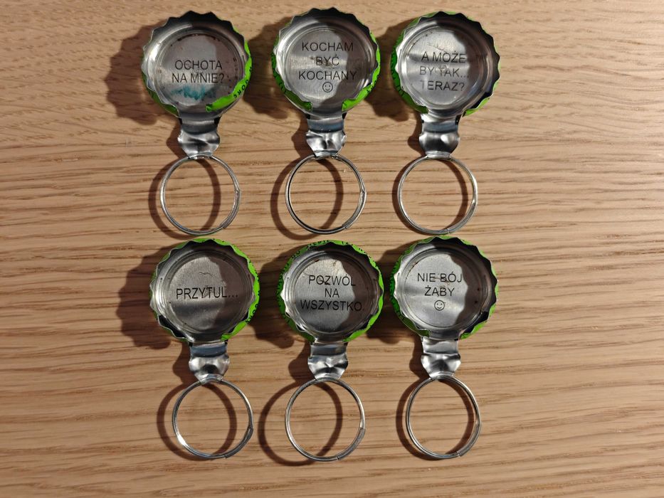 Kapsle kapsel Tymbark zawleczka zawleczki zakrętka 6 sztuk