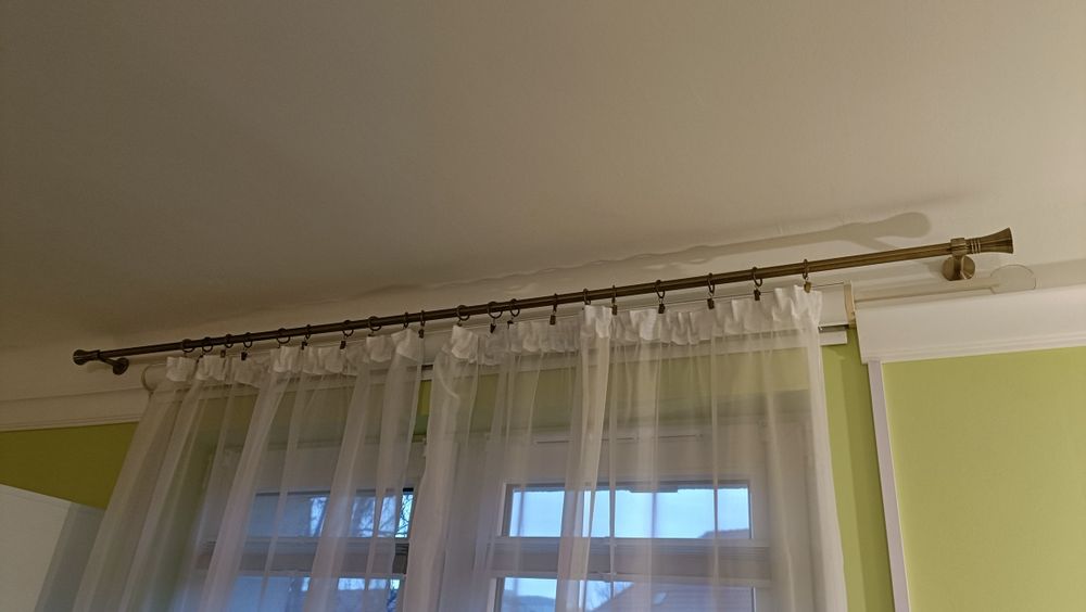 Karnisz pojedynczy 200 cm antyczne złoto