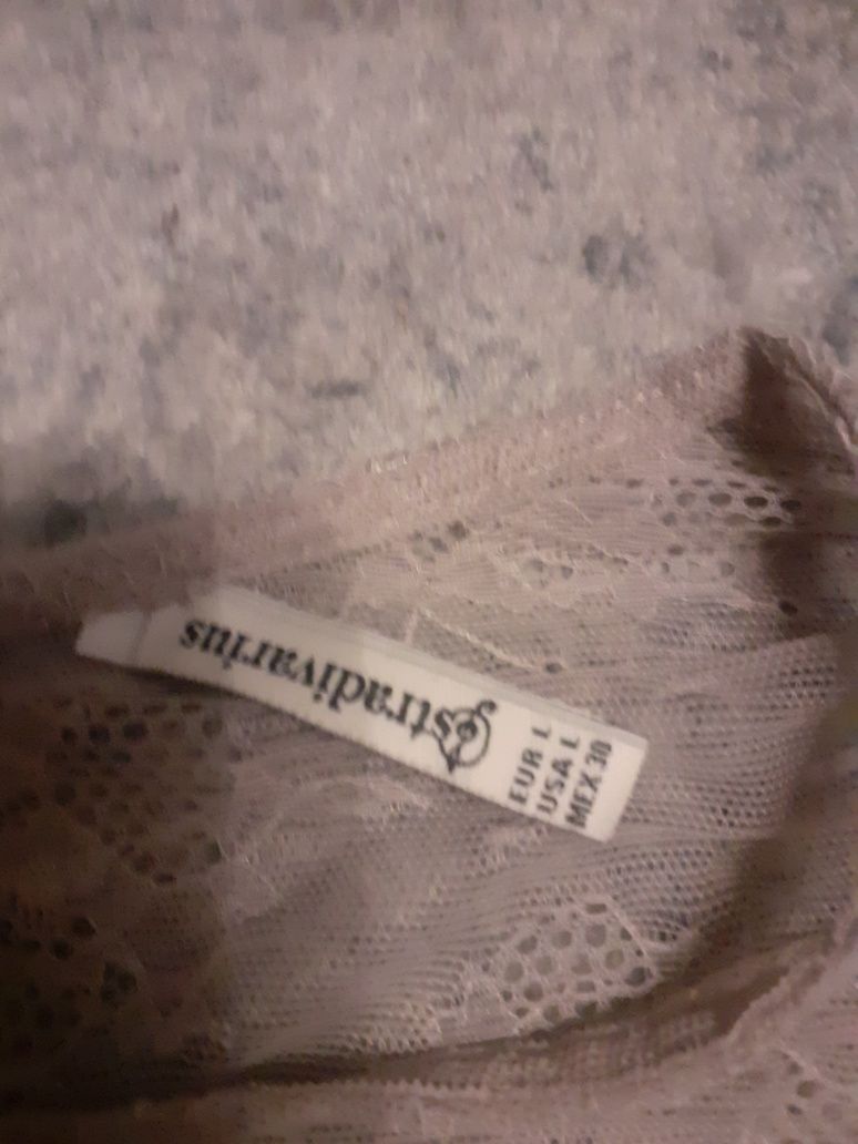 Bluzka koronka fiolet stradivarius tanio