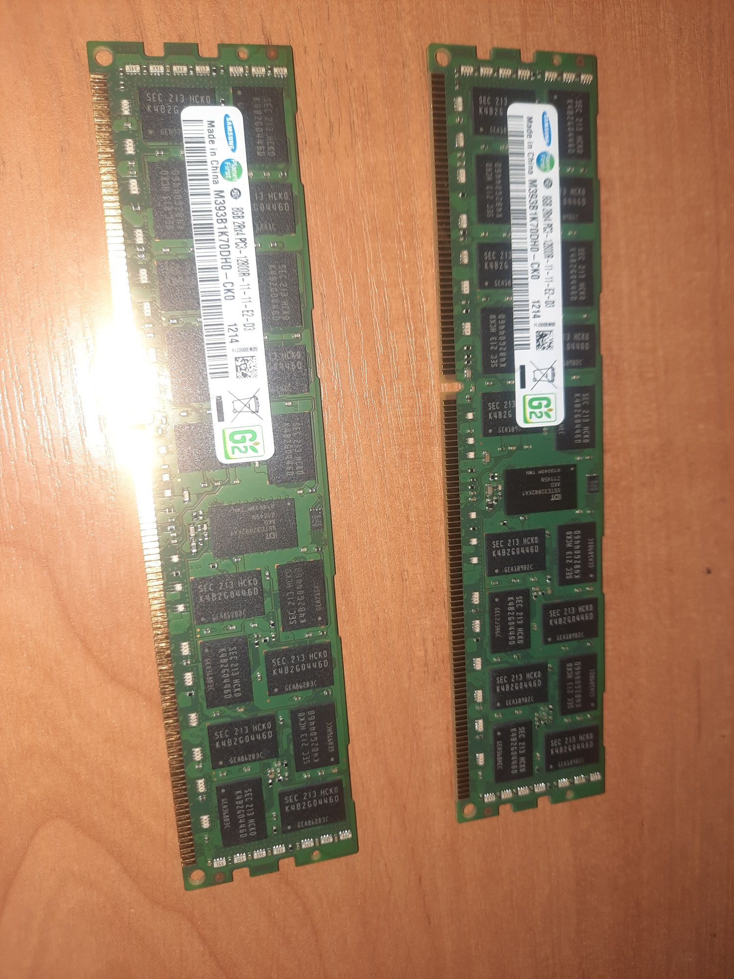 ОЗУ ECC DDR3 16гб (2 по 8гб.опепативная память серверная)