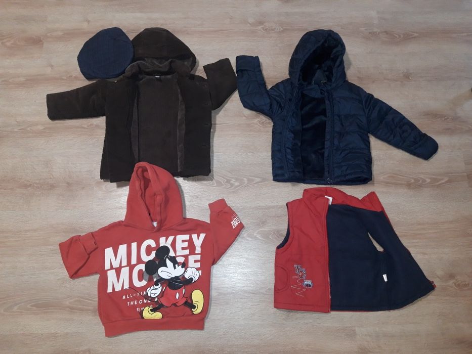 r. 86/92 paka 18 szt. kurtki, bluzy spodnie H&M, Next, So Cute, Lupilu