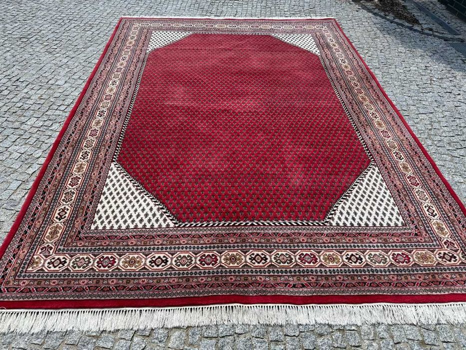 Jak nowy wełniany kaszmirowy dywan perski Indo Mir 365x255 gal 20 tyś