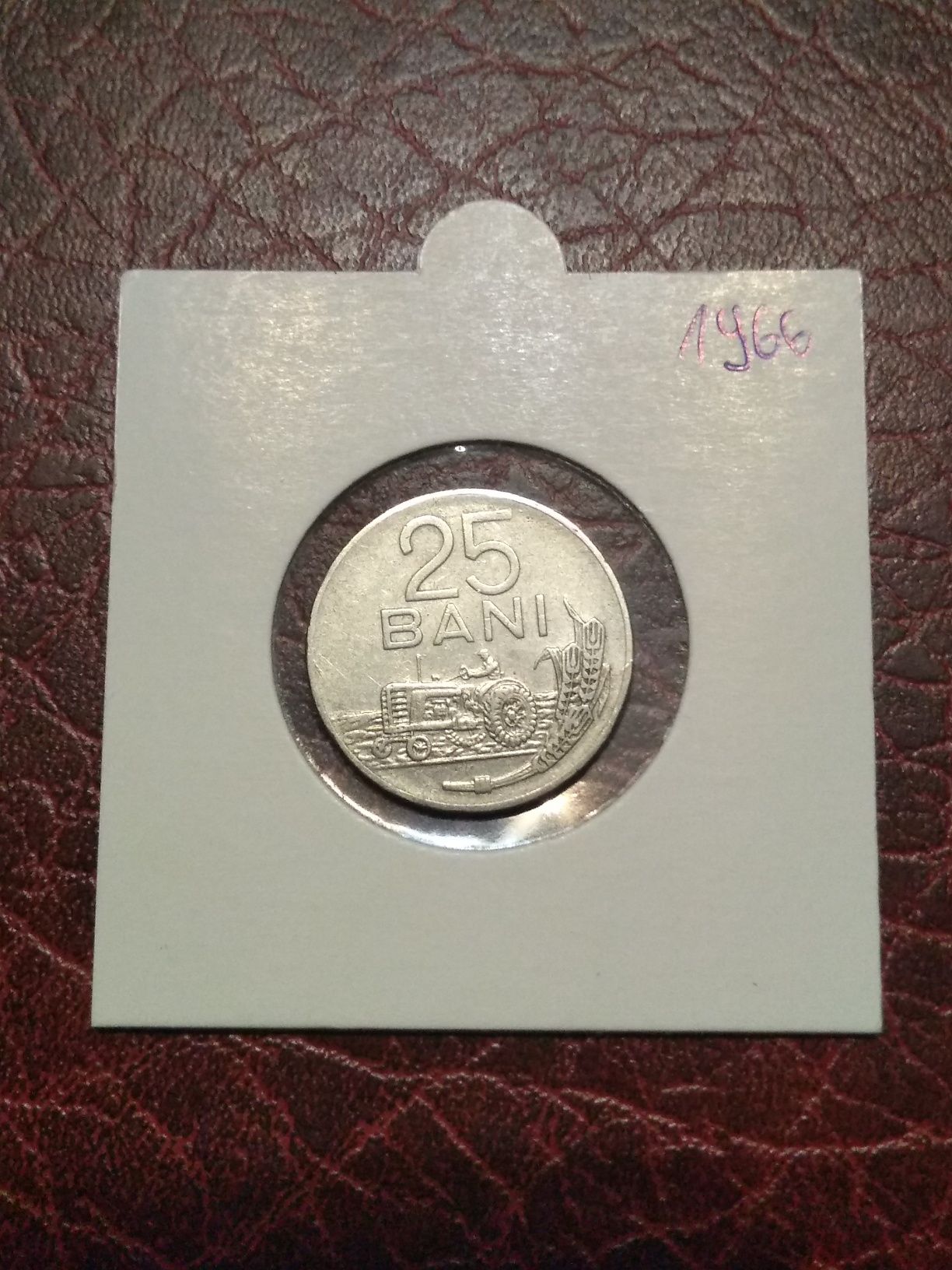 Moneta Rumunia 25 bani 1966