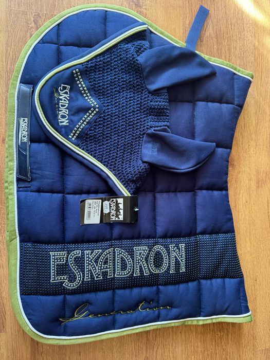 Kolekcjonerski komplet czaprak Eskadron VS + nowe nauszniki full