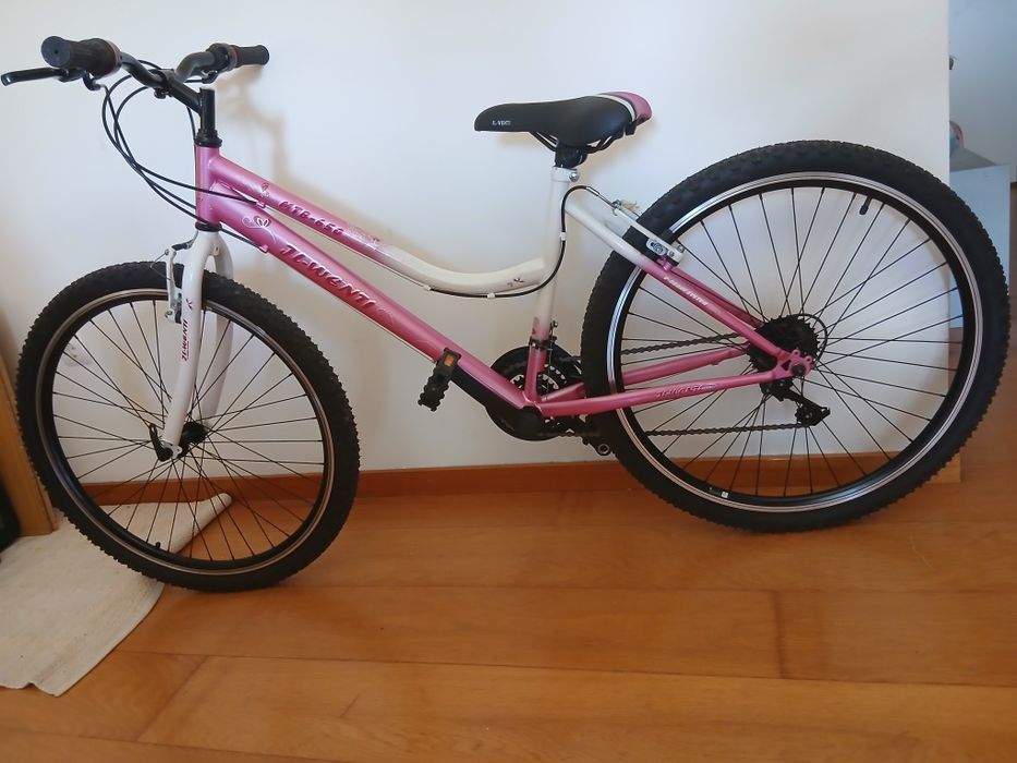 Bicicleta rosa roda 26"