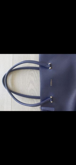 Mala FURLA azul marca verdadeira